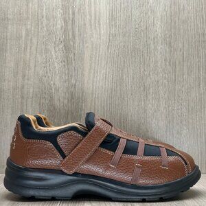 DR. COMFORT Shoes Womens 7.5 W Betty Therapeutic Diabetic Walking Leather Brown